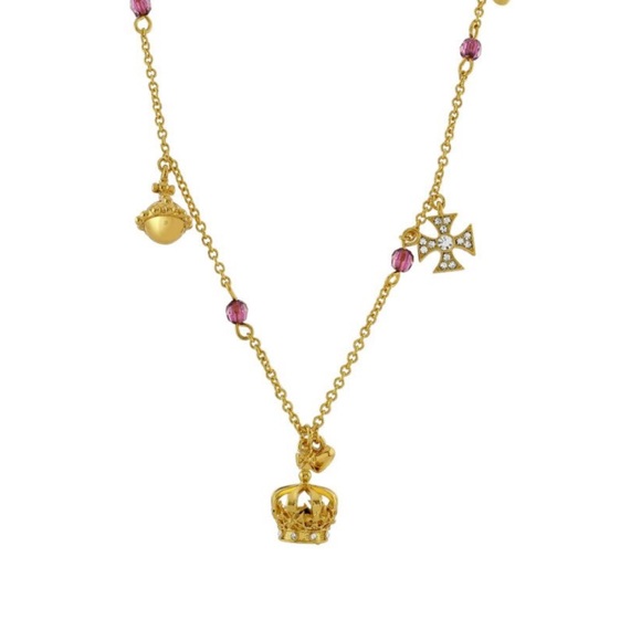 New Crown of India Gold Plated charm Necklace imported from the UK. - Picture 7 of 11